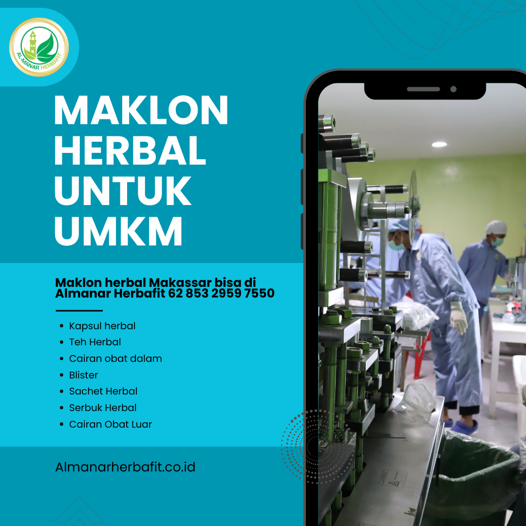 Maklon herbal Makassar bisa di Almanar Herbafit 62 853 2959 7550