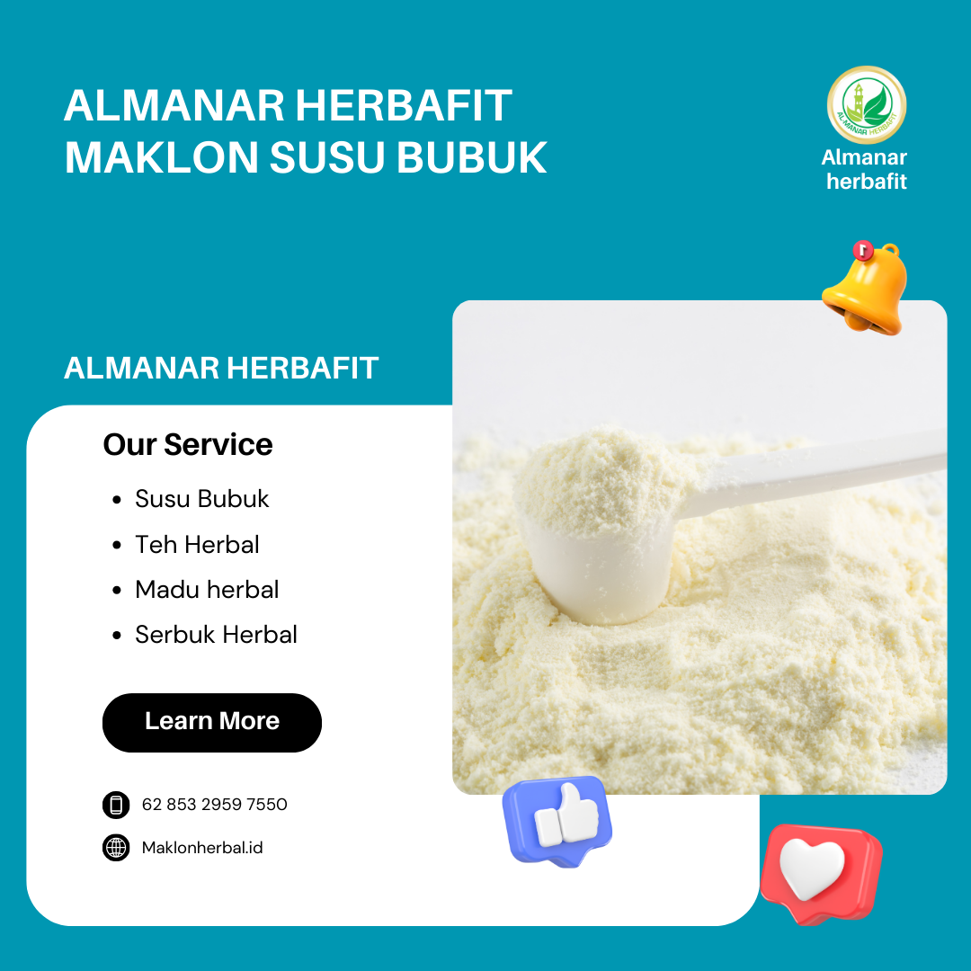 Jasa Maklon AlmanarHerbafit Produksi Susu Kalsium Herbal untuk Kesehatan Ibu dan Bayi