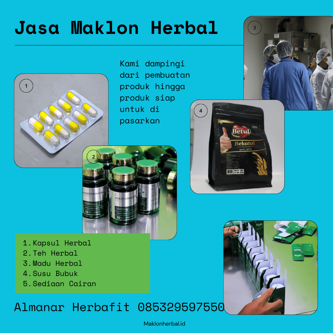 Jasa Maklon Herbal AlmanarHerbafit untuk Mewujudkan Produk Herbal Unggulan dan Legal